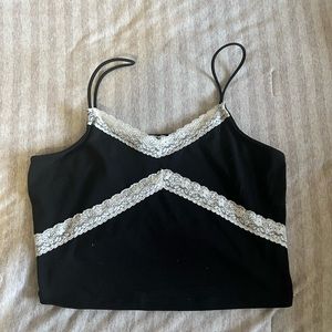 Lace crop top